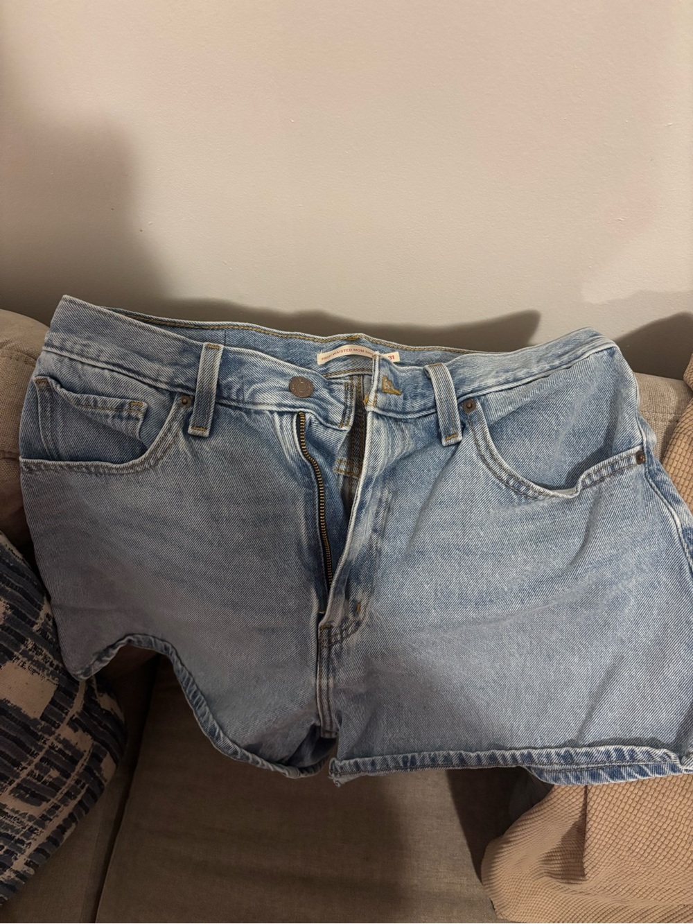 Levi's Light Blue Denim Cutoff Shorts